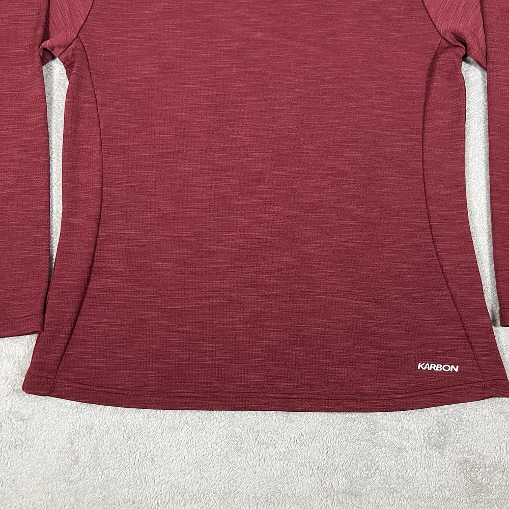 Karbon Shirt Womens Large Long Sleeve Base Layer Thermal Red Thermolite - Picture 3 of 12